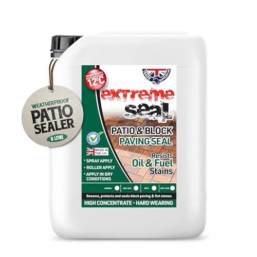 Trade Supplies UK - Extreme Seal Patio & Block Paving Sealer - High Durability High Concenterate - Wet Look - 5 litre