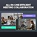 Yealink Video Conference Camera, 4K Webcam, 120° Ai Auto Framing, 8 Microphone Arrays & Speaker Tracking, Ai Noise Cancellation Teams Certified, Meetingbar A10 All-in-one Conference Room Camera System