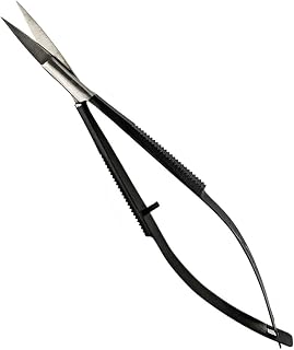 Joey Healy Precision Brow Scissors - Ergonomic Stainless Steel Eyebrow Trimmers with Spring Grip for Perfect Shaping