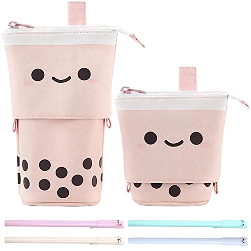 CHILLSILA Federmäppchen 2-in-1 - Teleskopischer Stiftehalter Mit Süßen Motiven