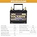WEIZE 12V 105AH Dual Purpose LiFePO4 Lithium Battery, 1000CCA Group 31 Group 27 Starter Battery Plus Deep Cycle Performance, Built-in Smart BMS, Perfect for Automotive, Trolling Motor, Marine, RV