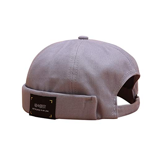 BUKINIE - Gorro plano para hombre, diseño de calavera de primavera y verano de 2021, con borde enrollable, estilo vintage, estilo melón, ajustable, estilo retro, para mujer, unisex