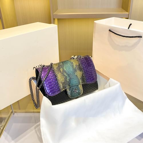 Python Scale Pattern Women's Shoulder Bag Fashion Fashion Women's Shoulder Wallet Card Bag4