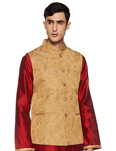 Image of Ethnix by Raymond Men's Poly Viscose Waist Coat (RTUA00260-O5 