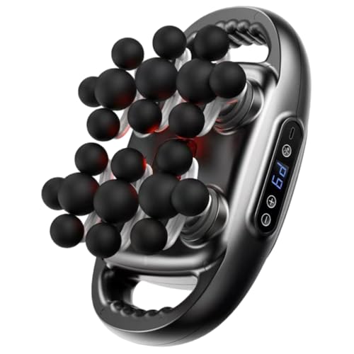 Pistola de masaje, masajeador de percusión portátil de 22 cabezas, pies, espalda y cuello con múltiples modos e intensidades, pistola de fascia para atletas, cumpleaños para hombres