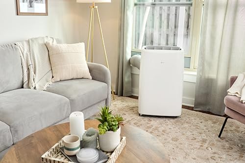 Image of LG 10000 BTU SACC(14000 ASHRAE) Portable Air Conditioners [2023 New, Dual Inverter] Cools 450 Sqft Ultra Quiet & Easy Install WiFi App Medium & Large Room Air Conditioner AC Unit Home White LP1022FVSM