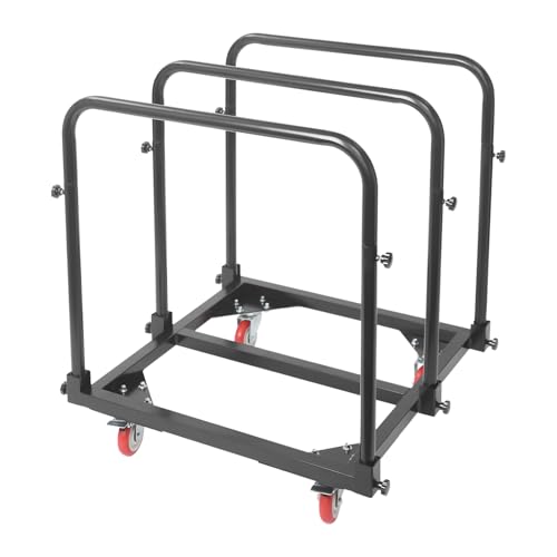 Carretilla de mano industrial con 4 ruedas giratorias, capacidad 1400 lbs miniatura 1
