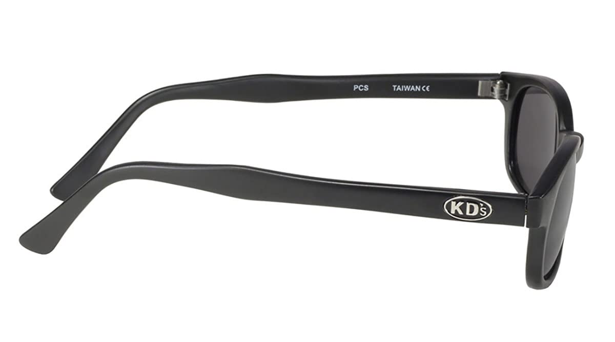 KD's 21120 - Occhiali da sole nero opaco sportivi e motociclisti - Nero