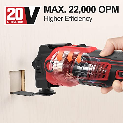 Populo POTL-2000 20V Cordless Oscillating Tool Kits thumb #3