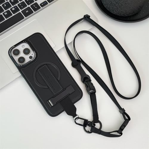 Coque iPhone 13 Pro Max magnétique 5 en 1 support pliable noir