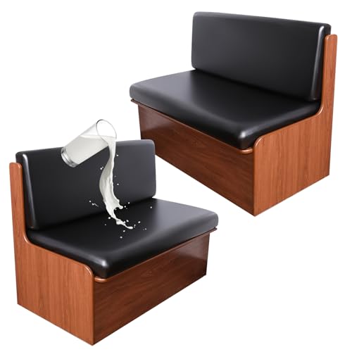 FUANGUI RV Dinette Cushion Covers - Waterproof PU Leather, Stretch Fit