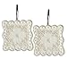 Creative Bath Products Ruffles Shower Hooks, 12-Pack
