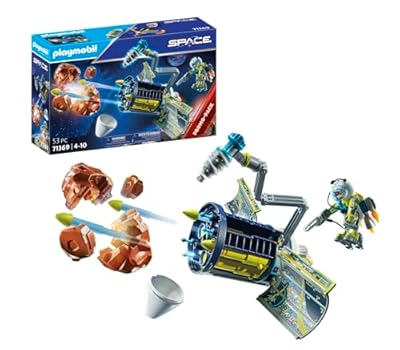 PLAYMOBIL Space Promo Packs 71369 Destructor de Meteoritos, Vuelo Espacial, Brazo articulado Giratorio y cañones disparadores, Juguetes para niños a Partir de 4 años | Ya disponible en tu tienda friki favorita! En mundofriki.es!
