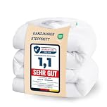 WAVVE Piumino Quattro 4 Stagioni Letto Singolo 135x200 - Piumone Autunnale Invernale 135 x 200 - Trapunta 200x135, Microfibra Sintetica, Caldo, Morbido, Bianco