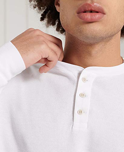 Superdry L/S Waffle Grandad Top Henley Shirt