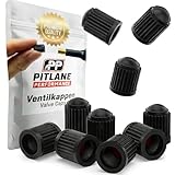 10 Stück Ventilkappen Auto & Fahrrad Robuste Autoventil Kappe mit Dichtung für PKW, Motorrad & MTB Universal Reifenventilkappen & Ventildeckel Set Ventile, Reifenventil & Ventil Zubehör (Schwarz)