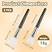 LORMAY 2 Pcs Silicone Face Mask Applicator Brush for Facial Mud, Clay Mask, Modeling Mask, Jelly Mask