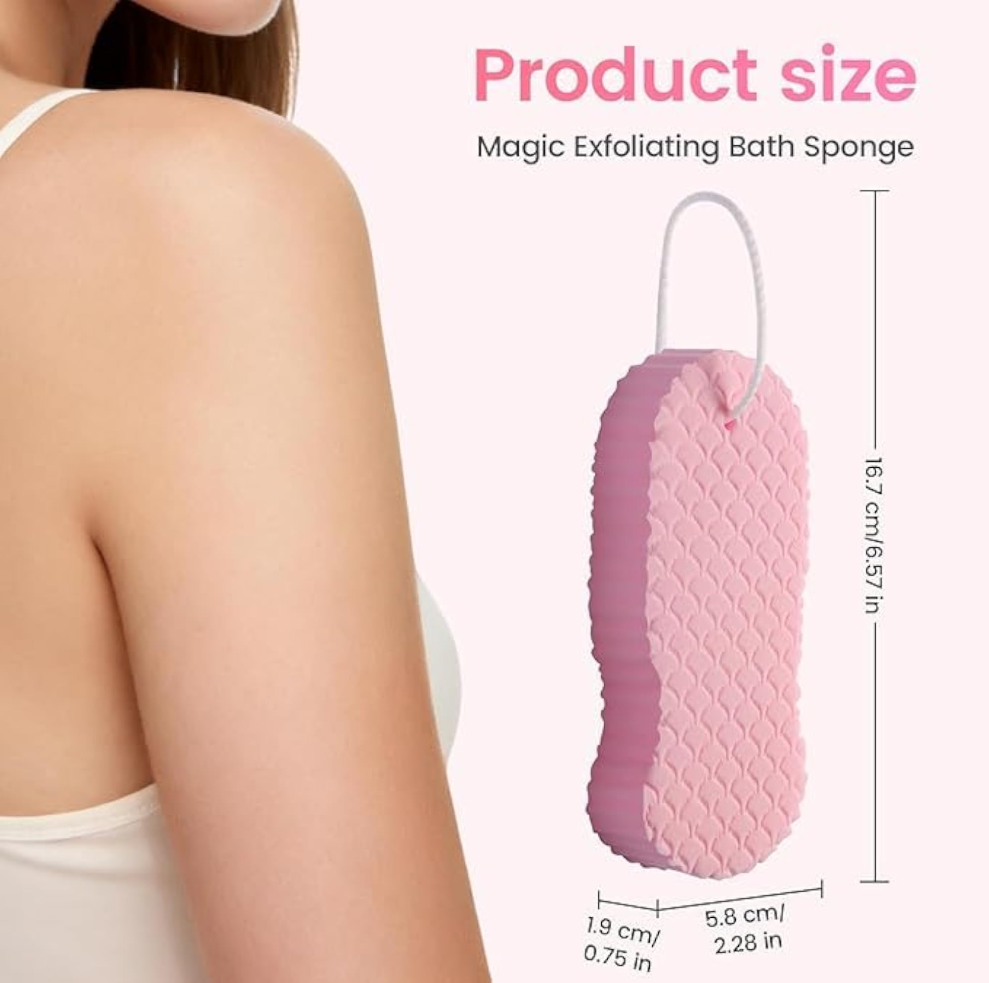 Ultra Soft Bath Body Shower Sponge, Exfoliating