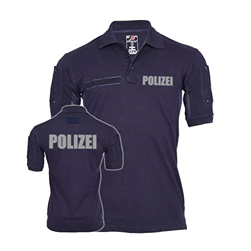 Polo de policier réfléchissant bleu marine uniforme de sécurité M