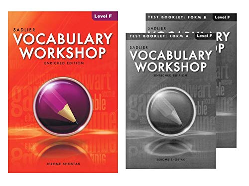 (P0110) Vocabulary Workshop Enriched Edition Student Book with Test Booklet Form A&B Level F - Grade 11