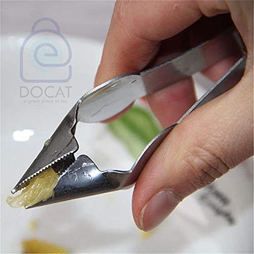 Image of DOCAT Stainless Steel Pineapple Seed Clip Eye Remover Kitchen Tool - 1 Piece (Manual)