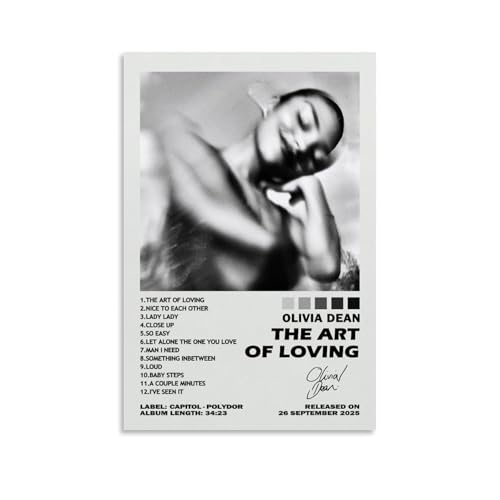 Generisch Oli-via Dean The Art Of Loving Signed Für Zimmer, Ästhetische Leinwand-Wandkunst, Schlafzimmer-Dekor Poster 12x18inch(30x45cm)