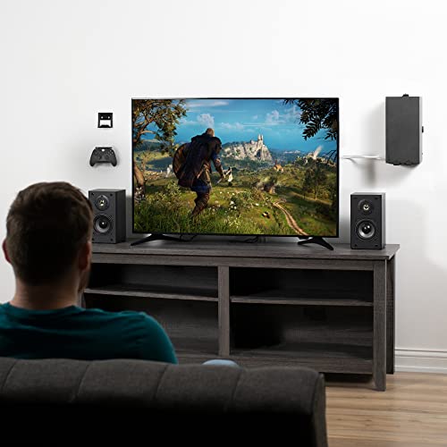 VIVO Steel Wall Mount Bracket Designed for Xbox Series X Gaming Console, Horizontal and Vertical Display, Open Design, Black, Mount-XSXU1