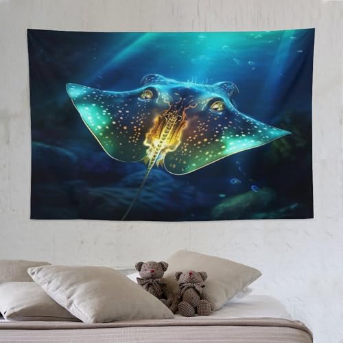 Tapestries murales raie manta PAZZK pour rompre la monotonie des murs
