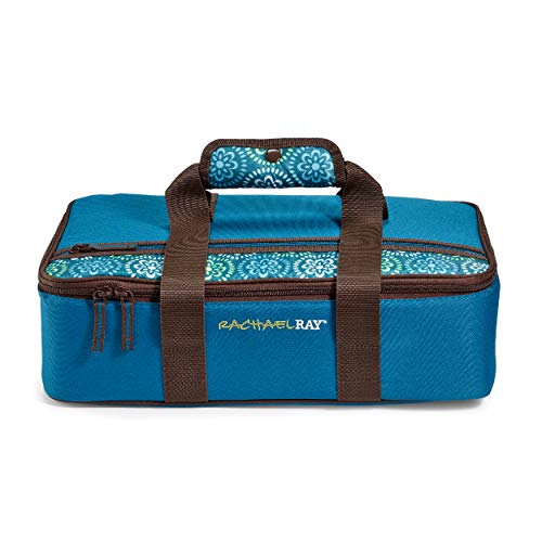 Rachael Ray Lasagna Lugger, Thermal Insulated Casserole Carrier for Hot or Cold Food, Lugger Tote for Pockluck, Parties, Picnic, and Cookouts, Fits 9