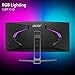 acer Nitro 34 Inch 1000R 21:9 Curved Zero-Frame QHD 3440 x 1440 Gaming Monitor | AMD FreeSync Premium | Up to 120Hz Refresh | 1ms VRB | Two Display Port 1.2 & Two HDMI 2.0 Ports | EDA343CUR J0bmiippx