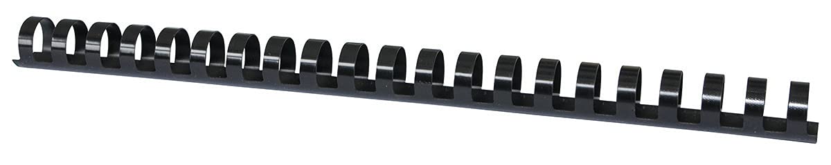 Binding Combs Office Products A4 16mm (145 Sheets) 100pcs Black/Presentation/Type-21 Rings/Kind-Spiral/Material-Plastic/Colour-Black/Format-A4 / Size-16mm