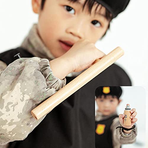 policial, Acessórios polícia engraçados para crianças madeira, Conjunto 17 peças policial Cultivar a