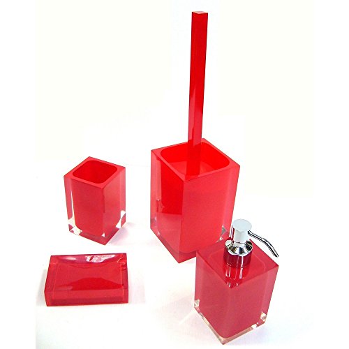 Serie completa 4 pezzi rainbow color rosso