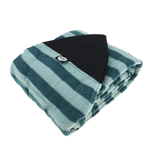 P Prettyia Bolsa de Almacenamiento de Surfboard, Cubierta para Tablas de Surf Padscon Rayas de Verde y Negro, 25 Tamaño Opcional - Verde, 6,8 pies