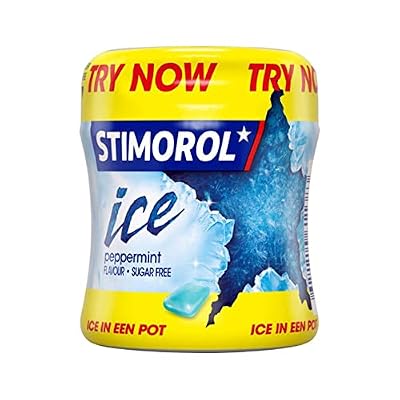 Stimorol Gum | Stimorol Ice Peppermint Bottle | Pack of 6 | Stimorol Chewing Gum | Stimorol Original Chewing Gum | 16 Oz | 480 Gr