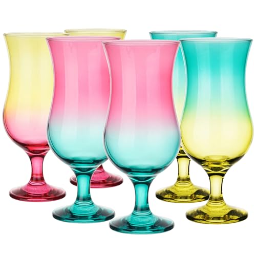 Glasmark Krosno 420 ml set di 6 bicchieri per cocktail alcolici da long drink da da festa perfetti per casa e ristoranti set di in stile ombre