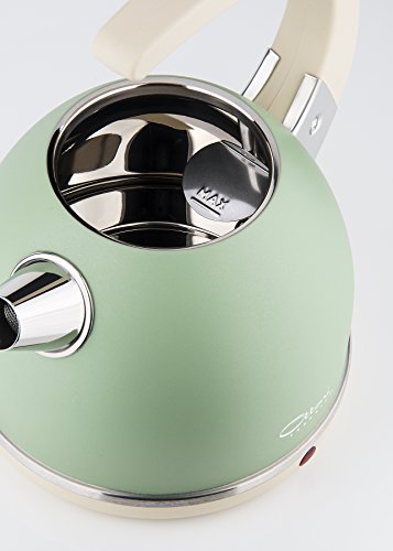 Ottoni Fabbrica Elektrischer Wasserkocher aus Edelstahl Made in Italy 1,7 L 2400W,Automatische Abschaltung,BPA frei… – Bild 3