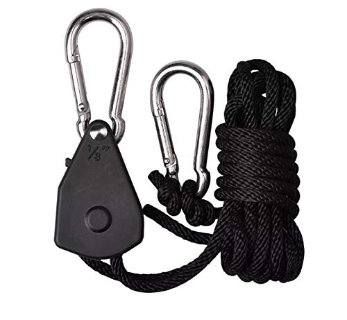 LumenLite x1 Hydroponics Rope Ratchet Adjustable Light Hanger Filter Grow 1 Single Piece