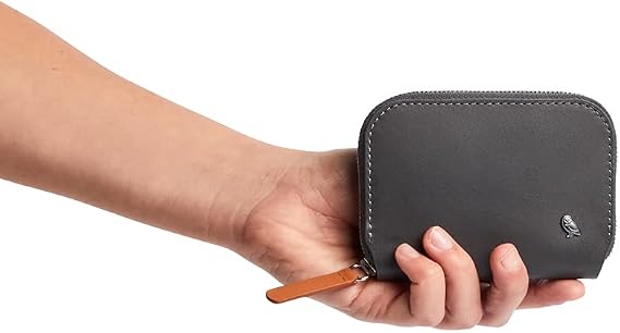 Bellroy Folio Mini, Leather Coin Wallet - CharcoalCobalt