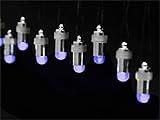 TABLECLOTHSFACTORY 12pcs Purple Bullet LED Floralyte Vase Lights