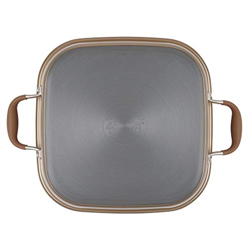 Anolon Advanced Nonstick 2-In-1 Deep Square Grill Pan And Square Roaster, 11-Inch, Umber #TOP5