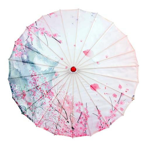 ZBIianxer Chinese Bamboos Silk Umbrella Classical Dance Parasol Bamboos Silk Umbrella For Costumes And Party Marvelous Decoration