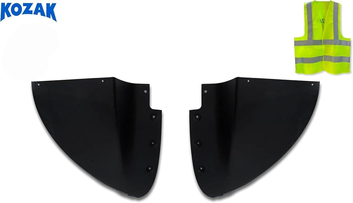 Kozak Corner Bumper Spoiler Compatible with Kenworth T680 Next Gen 2022 2023+ Plus Logo and KOZAK Reflective Vest