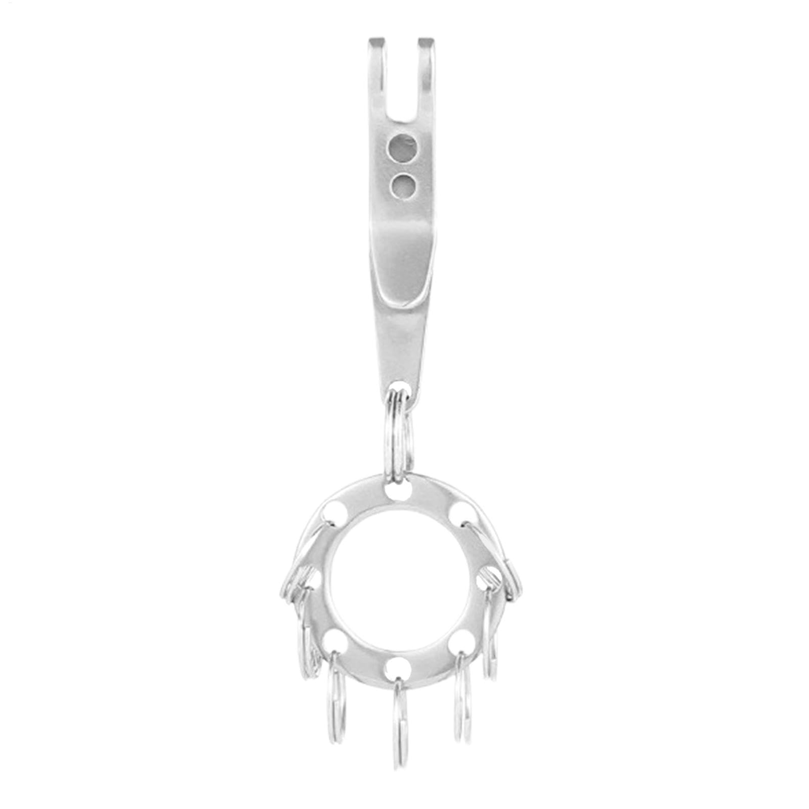 Gkeygo Clip Para Llavero, Paquete De 2 Llaveros Para Llaves De Automóvil, Organizador De Llaves, Llavero Para Hombres Y Mujeres, Azul