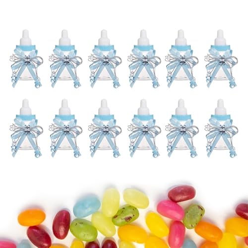 Mini biberons pour shower,biberons pour shower - Coffret Cadeau Bonbons Biberon - Mini bouteille de lait, petits, coffrets cadeaux, boîte à bonbons, cadeaux de fête, boîte à collations, 12 pi