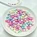 Daiyifiy 400Pcs 8MM Acrylic Round Pastel Beads Candy Color Spacer Beads Plastic Resin Beads for Necklace and Bracelet Making Crafting Supplies(301 - Frosted Mixed Color)