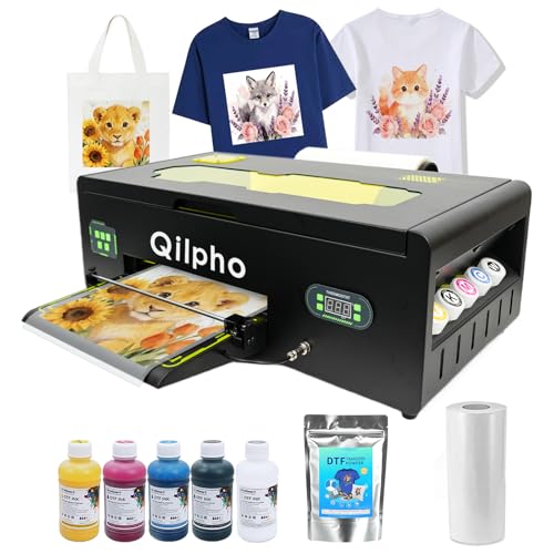Qilpho A3 DTF Printer,DTF Transfer Printing Machine,Direct to Film...