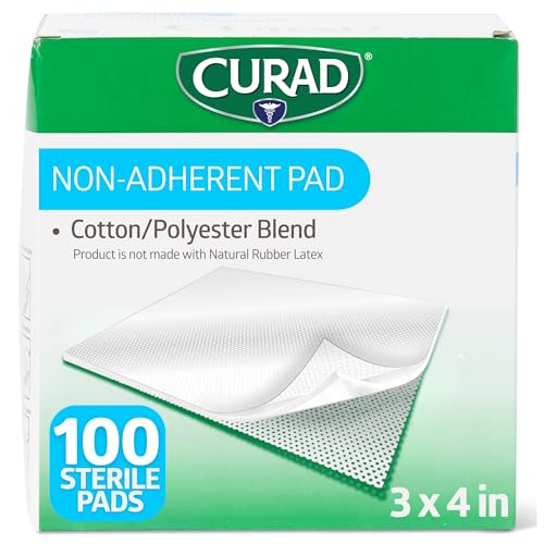 CURAD Sterile Non-Adherent Pads (Pack of 100), 3