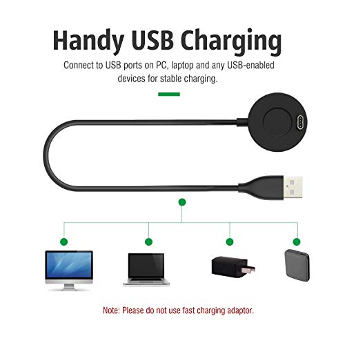 Charger Compatible With Garmin Fenix 7/7S/7X, Fenix 6/6S/6X, Fenix 5/5S/5X Charger Charging Stand, Charging Dock Station Cradle Holder With 1M Usb Cable For Vivoactive 3 Vivoactive 4 Smartwatch #TOP2