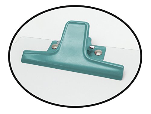 Acrimet White Clipboard Memo Size A5 (9 1/16” X 6 5/16”) Premium Metal Clip (Hardboard) (Green Color Clip) (6 Pack) #TOP3